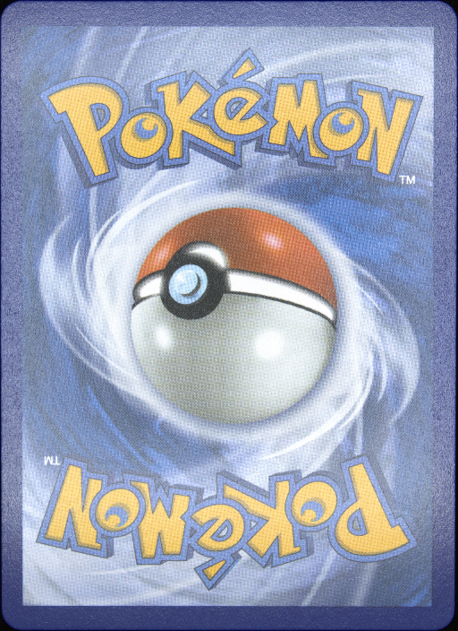 Graded card - back