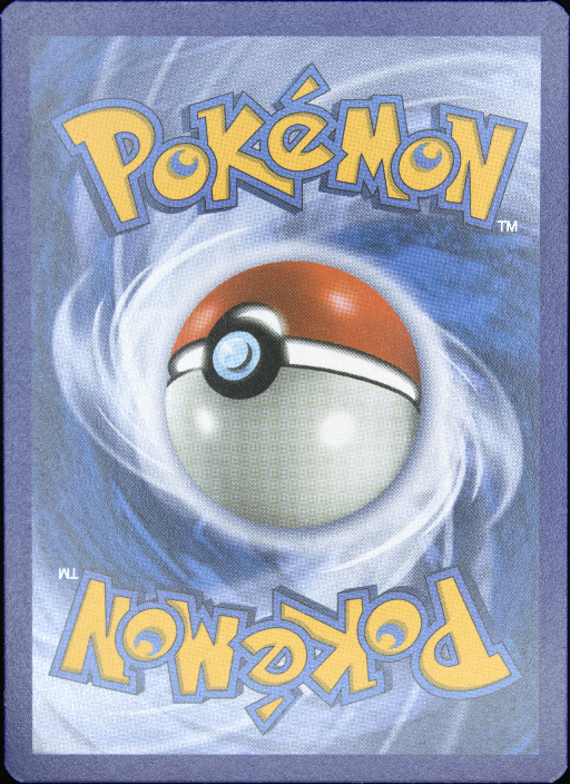 Graded card - back