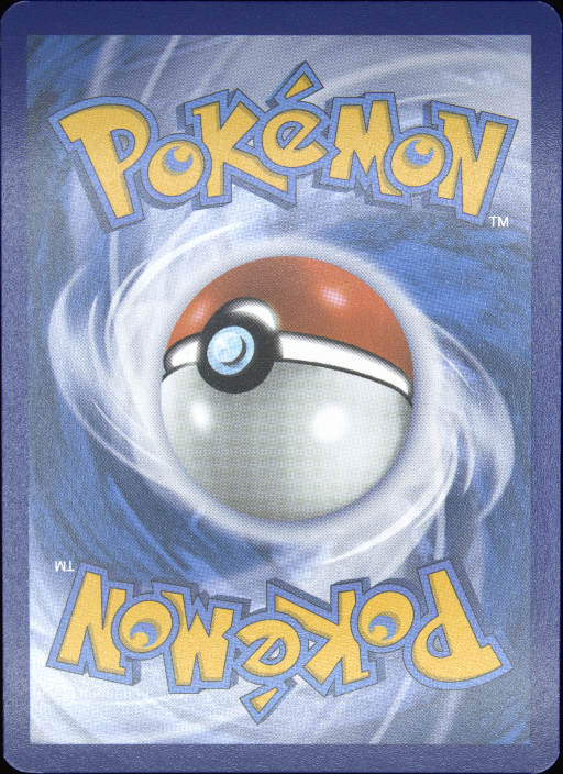 Graded card - back