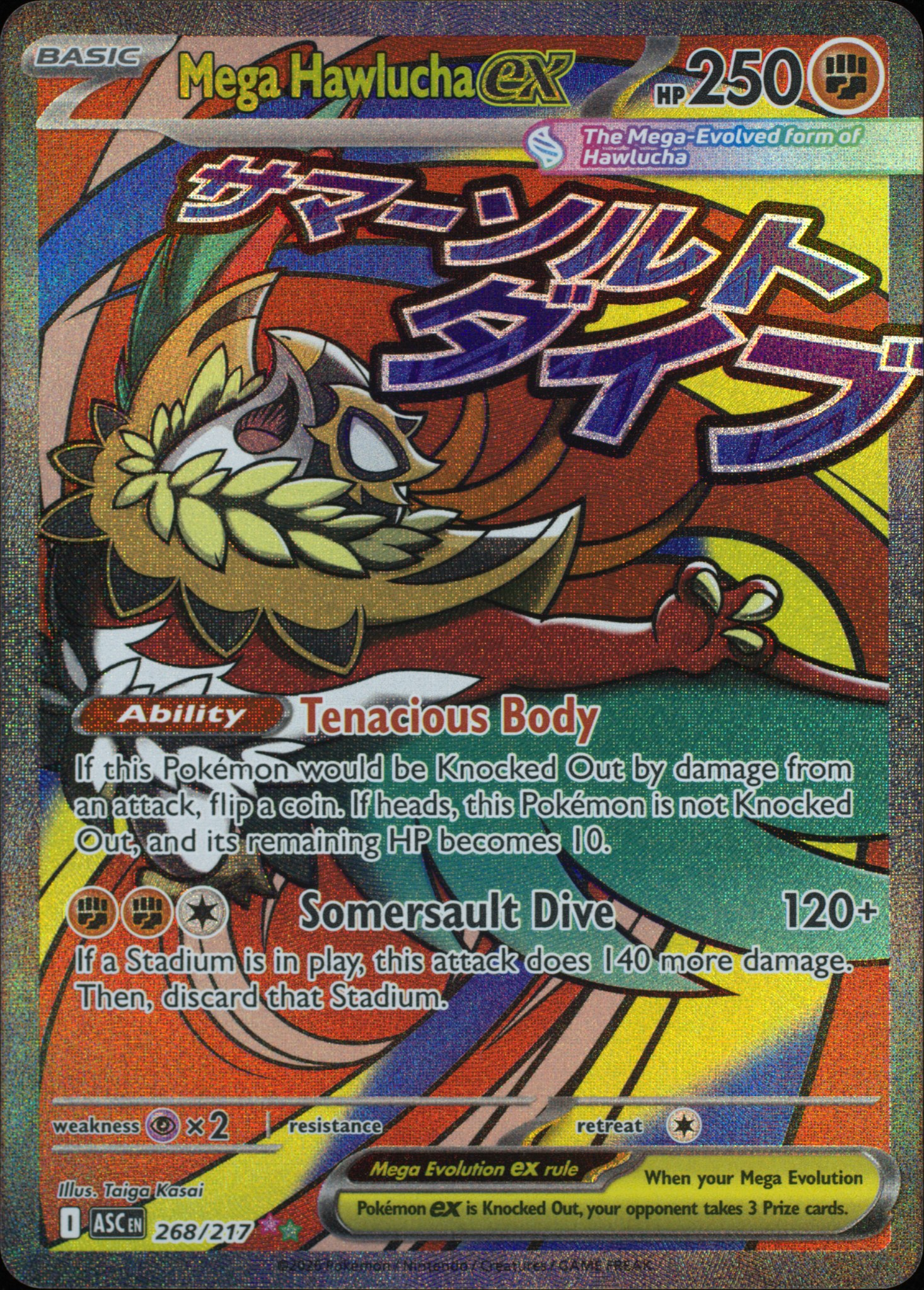 Mega Hawlucha ex front
