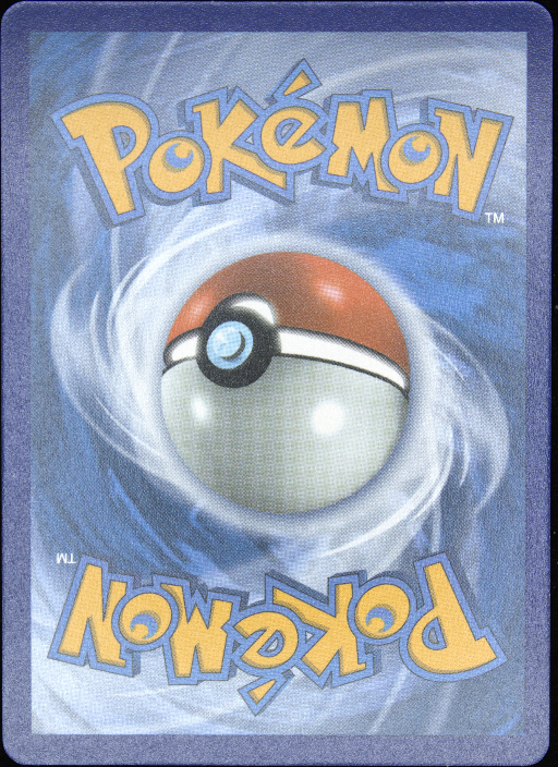 Graded card - back