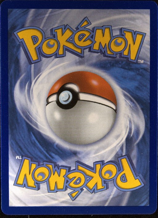 Graded card - back