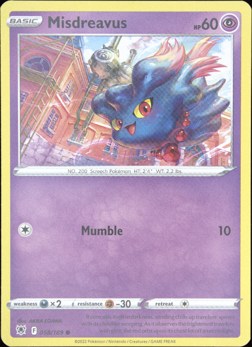 Graded card - front