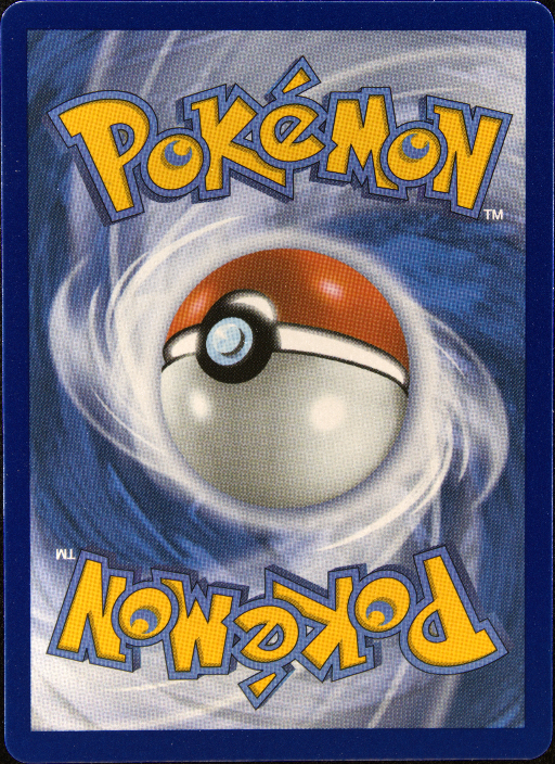 Graded card - back