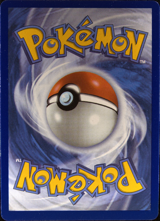 Graded card - back